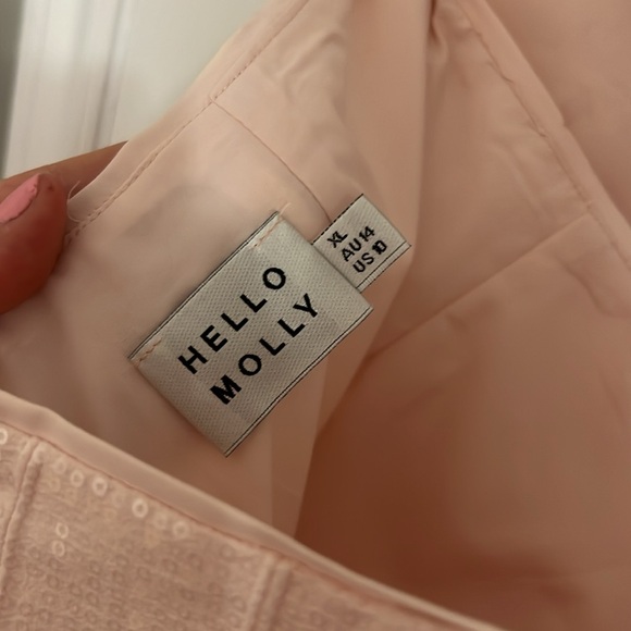 Pink sequin bow and skirt set - Picture 7 of 7